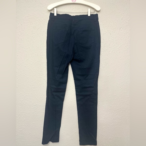 Blue Skinny Fit Pants with Tapered Leg - Picture 7 of 7